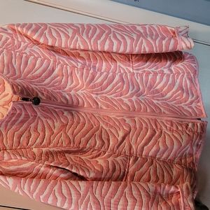 Women's Med. Trimdin "reversible"  Spring jacket. Wear it pink or mainly white